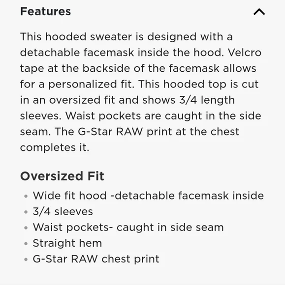 G-star raw oversized hoodie in Asfalt color - Picture 5 of 10